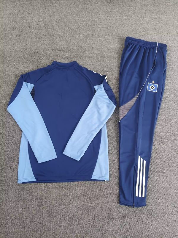 2025-2026 Hamburg Blue Soccer Training Sweater and Pants Football Kit