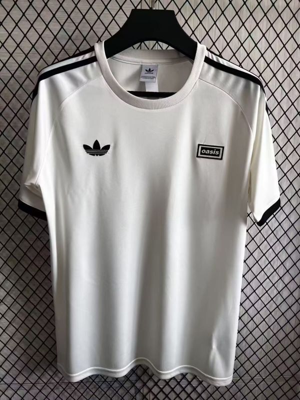 Fan Version 2025-2026 AD Oasis White/Black Soccer Jersey Football Shirt