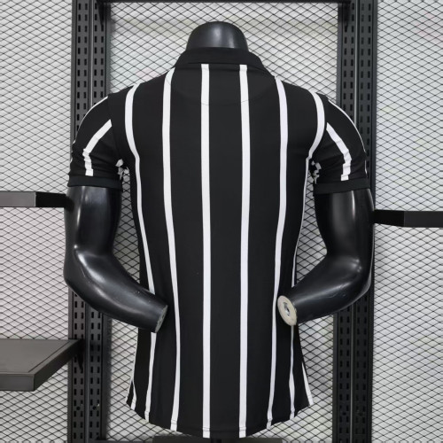 Player Version 2025-2026 Corinthians Black/White Soccer Jersey Camisetas de Futbol