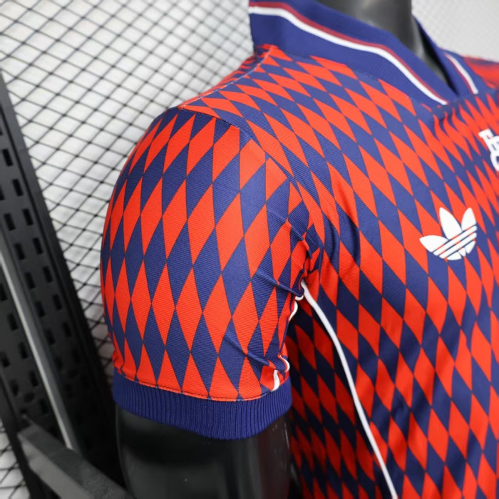 Player Version 2025-2026 Bayern Munich Red/Blue Special Edition Soccer Jersey Bayern Munchen Football Shirt