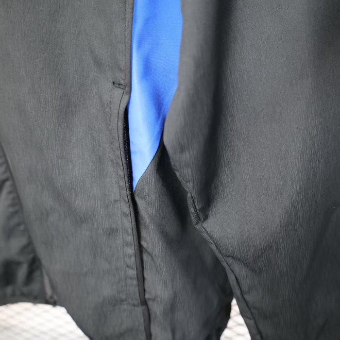 2025-2026 Manchester United Black/Blue/Yellow Soccer Windbreaker Jacket Football Jacket