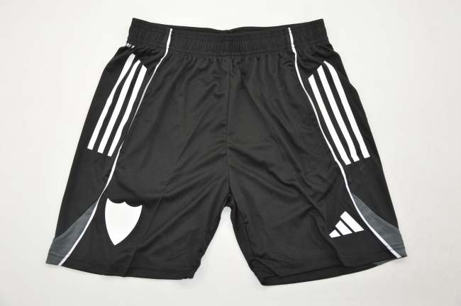 Fan Version 2025-2026 Sevilla Black/White Soccer Shorts Football Shorts