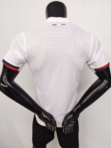 Player Version 2025-2026 PSG Away White/Red/Blue Soccer Jersey Football Maillot