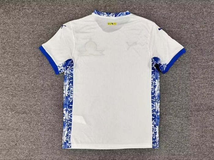Fans Version 2025-2026 Mamelodi Sundowns Away White Soccer Jersey Football Shirt