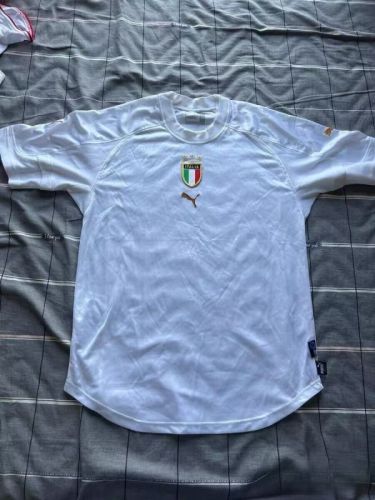 Retro Jersey 2004 Italy Away White Soccer Jersey Vintage Football Shirt