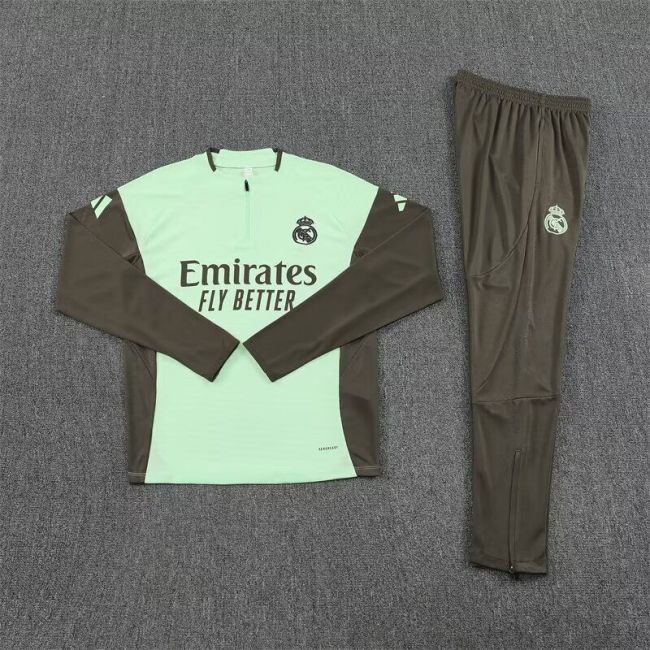 2025-2026 Liverpool Green/Dark Grey Soccer Training Sweater and Pants Football Kit