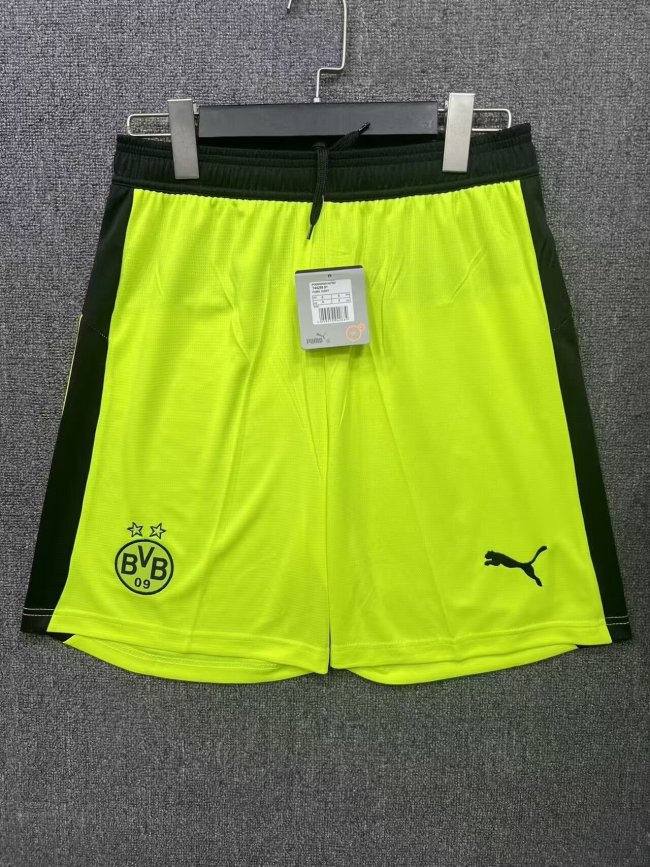 Fan Version 2025-2026 BVB Yellow Soccer Shorts Football Shorts