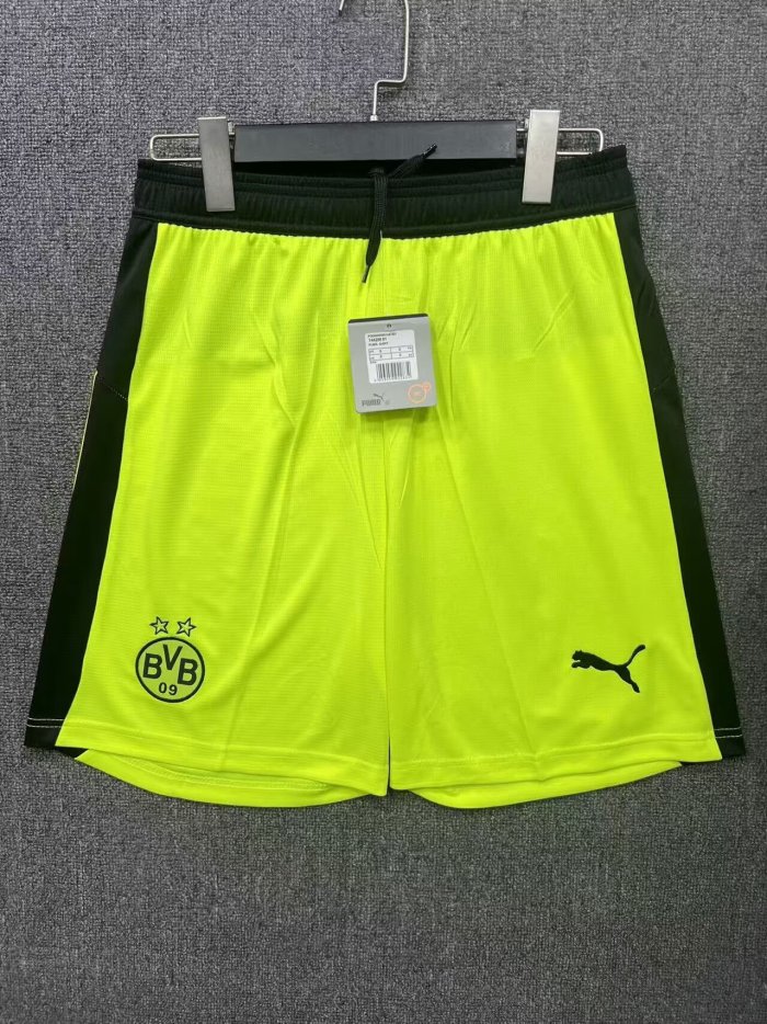 Fan Version 2025-2026 BVB Yellow Soccer Shorts Football Shorts