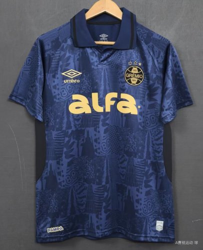 Fan Version 2025-2026 Gremio Third Away Dark Blue Soccer Jersey Football Shirt