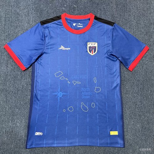 Fans Version 2025-2026 Cape Verde Home Soccer Jersey Football Shirt