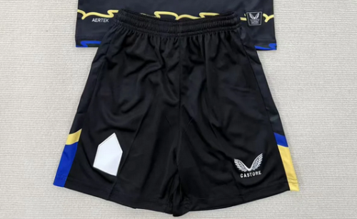 Fan Version 2025-2026 Everton Third Away Black Soccer Shorts Football Shorts