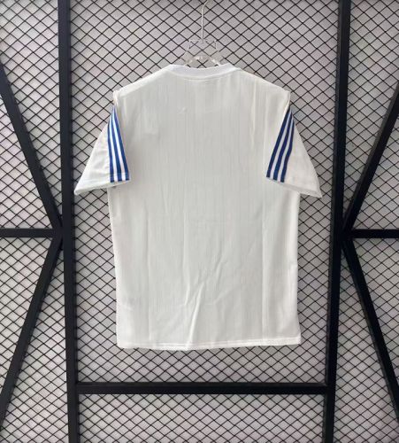 Fans Version 2025-2026 Real Madrid White/Blue Icon Soccer Training Jersey Real Football Shirt