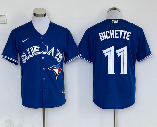 Toronto Blue Jays Alternate BICHETTE 11 Blue Cool Base Jersey MLB Shirt