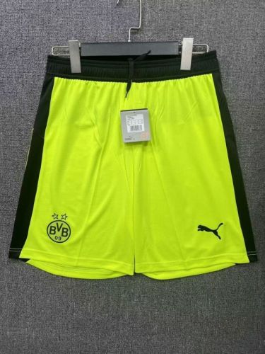 Fan Version 2025-2026 Dortmund Away Yellow Soccer Shorts BVB Football Shorts