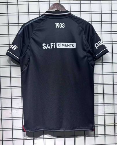 Fans Version 2025-2026 Besiktas Third Away Black Soccer Jersey Beşiktaş Football Shirt