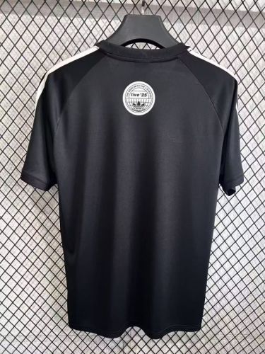 Fan Version 2025-2026 AD Oasis Black/White Soccer Jersey Football Shirt