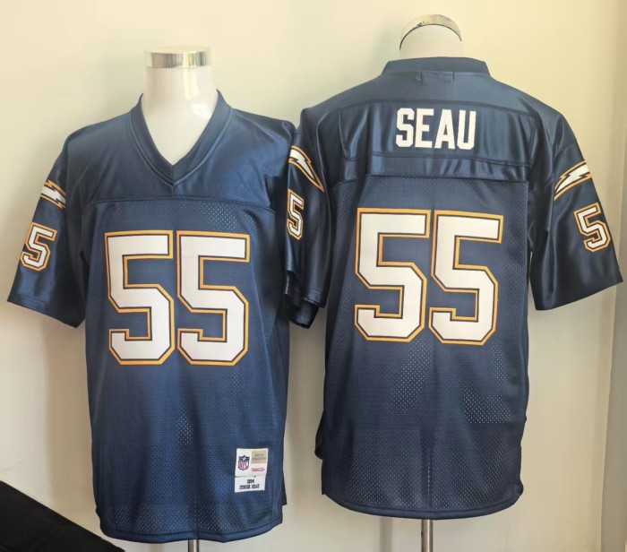 Retro Los Angeles Chargers SEA 5 Dark Blue NFL Jersey