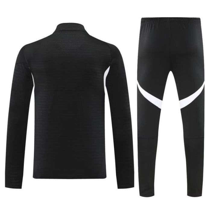 2025-2026 Liverpool Black/White Soccer Training Sweater and Pants Football Kit