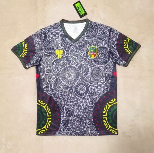 Fan Version 2025-2026 Mali Black Grey Soccer Jersey Football Shirt