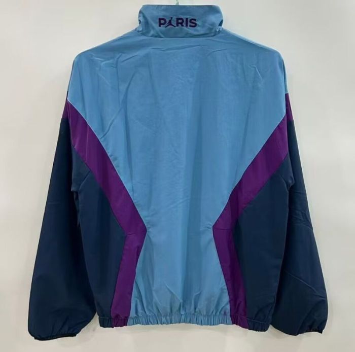 2025-2026 PSG Dark Blue Soccer Windbreaker Jacket Football Jacket