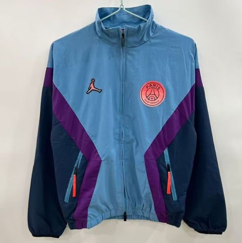 2025-2026 PSG Dark Blue Soccer Windbreaker Jacket Football Jacket