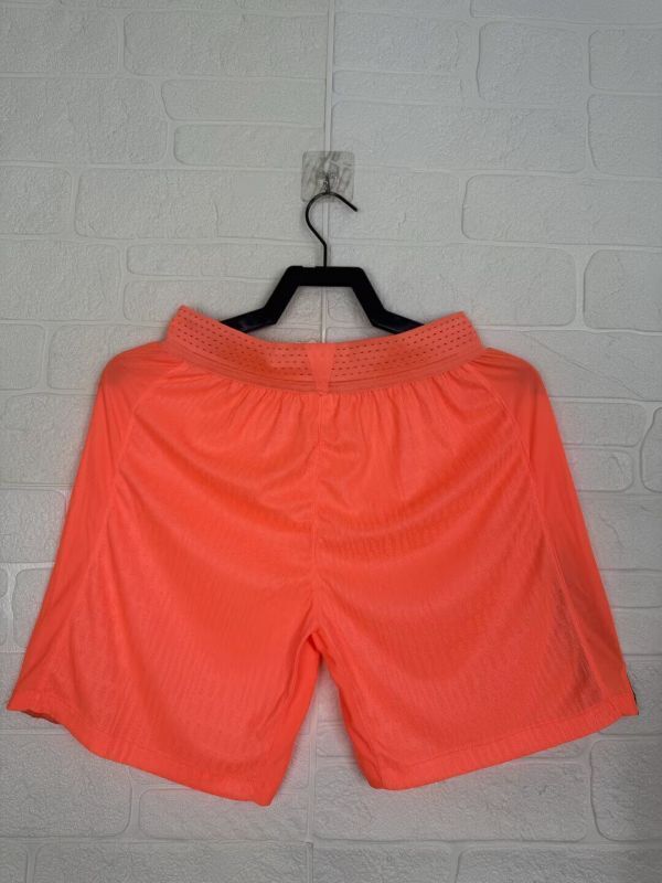 Player Version 2025-2026 Barcelona Third Away Orange Soccer Shorts Football Shorts