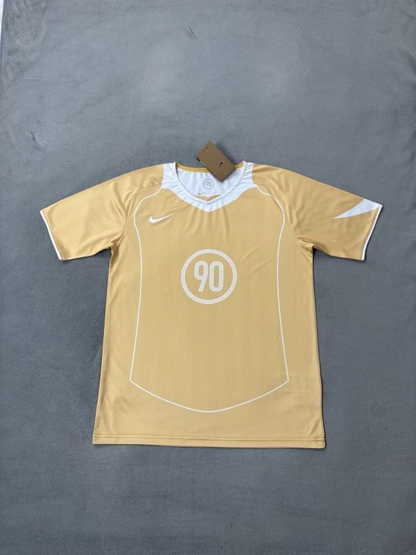 NK 90 Model Yellow/White Blank Soccer Training Jersey DIY Cutoms Uniform