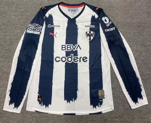 Long Sleeve Player Version 2025-2026 Monterrey Home Soccer Jersey Menterrey Football Shirt