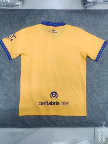 Fan Version 2025-2026 Racing de Santander Third Away Yellow Soccer Jersey Football Shirt