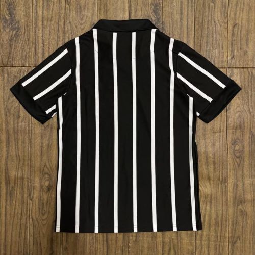 Fan Version 2025-2026 Corinthians Black/White Soccer Jersey Football Shirt