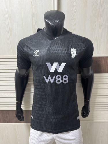 Player Version 2025-2026 Sunderland Third Away Black Soccer Jersey Football Shirt