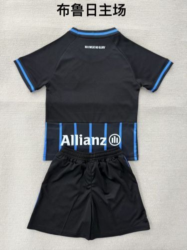 Youth Uniform Kids Kit 2025-2026 Brugge Home Soccer Jersey Shorts Child Football Set