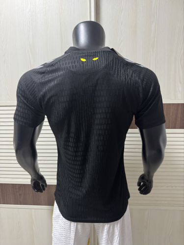 Player Version 2025-2026 Sunderland Third Away Black Soccer Jersey Football Shirt