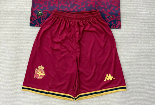 Fan Version 2025-2026 Deportivo La Coruna Away Red Soccer Shorts Football Shorts