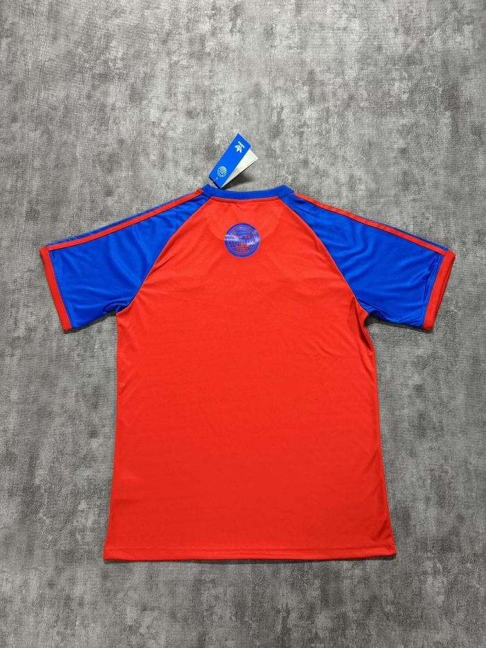 Fan Version 2025-2026 AD Oasis Red/Blue Soccer Jersey Football Shirt