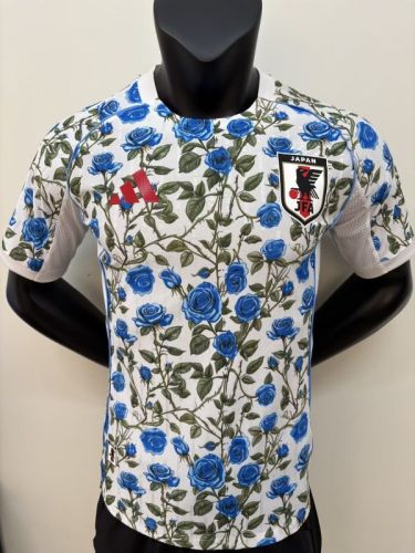Player Version 2025-2026 Japan White/Blue Sakura Version Soccer Jersey Football Shirt
