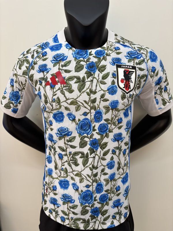 Player Version 2025-2026 Japan White/Blue Sakura Version Soccer Jersey Football Shirt
