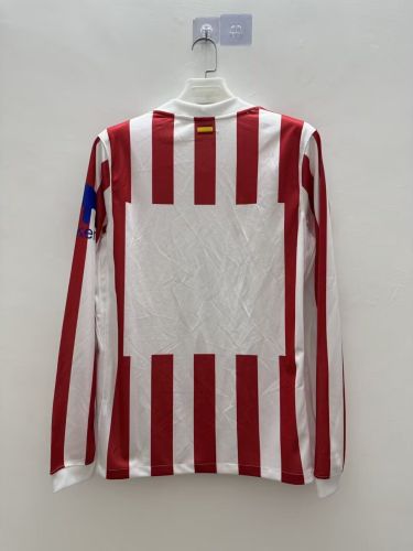 Long Sleeve 2025-2026 Atletico Madrid Home Soccer Jersey Football Shirt