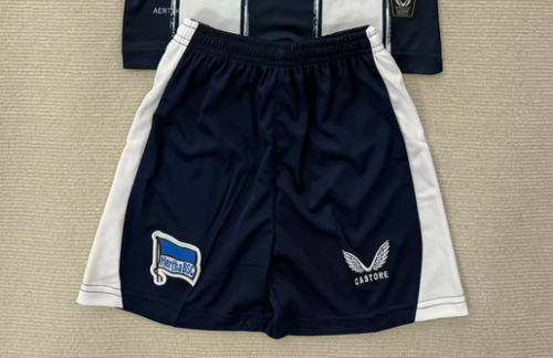 Fan Version 2025-2026 Hertha BSC Home Soccer Shorts Football Shorts
