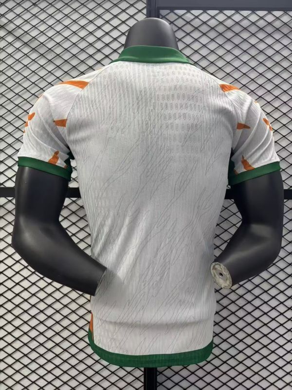 Player Version 2025-2026 Ivory Coast Football Shirt Côte d'Ivoire White Soccer Jersey