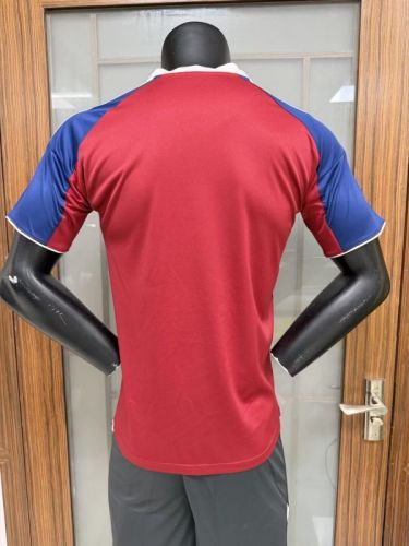 Fan Version 2025-2026 Sporting Club de Bastia Third Away Red Soccer Jersey Paris Football Maillot