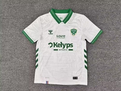 Fan Version 2025-2026 Saint-Étienne Away White Soccer Jersey Football Shirt
