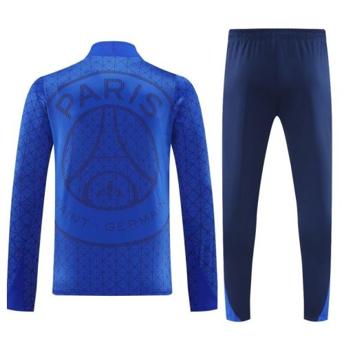 2025-2026 PSG Blue Soccer Training Sweater and Pants Football Kit