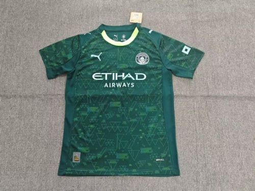 Fan Version 2025-2026 Manchester City Fourth Away Green Soccer Jersey Man City Football Shirt