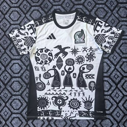 Fan Version 2026 Mexico White/Black Special Edition Soccer Jersey Football Shirt