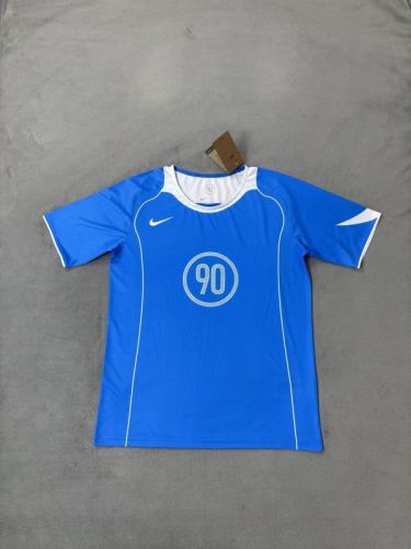 NK 90 Model Blue/White Blank Soccer Training Jersey DIY Cutoms Uniform