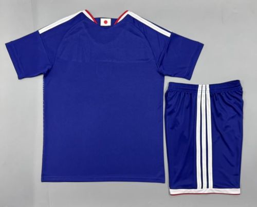 Youth Uniform Kids Kit 2026 Japan Home Soccer Jersey Shorts Child Football Set