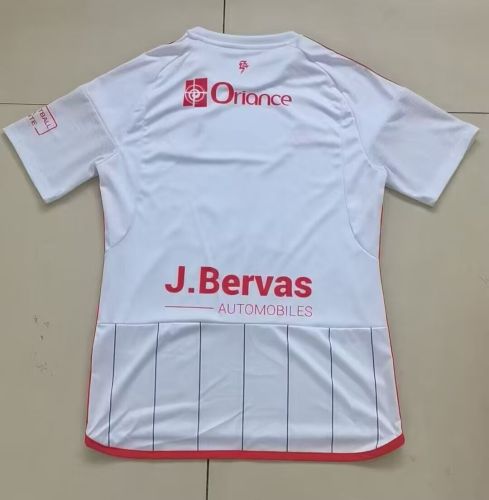 Fans Version 2025-2026 Stade Brestois 29 Away White Soccer Jersey Football Shirt