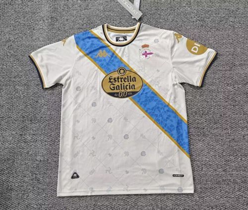 Fan Version 2025-2026 Deportivo La Coruna Third Away White Soccer Jersey Camisetas de Futbol