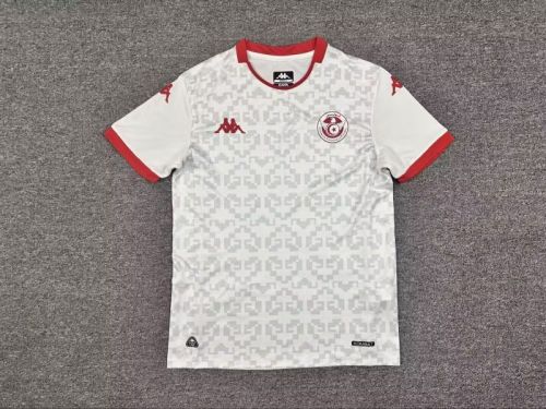 Fans Version 2025-2026 Tunisia Away White Soccer Jersey Football Shirt
